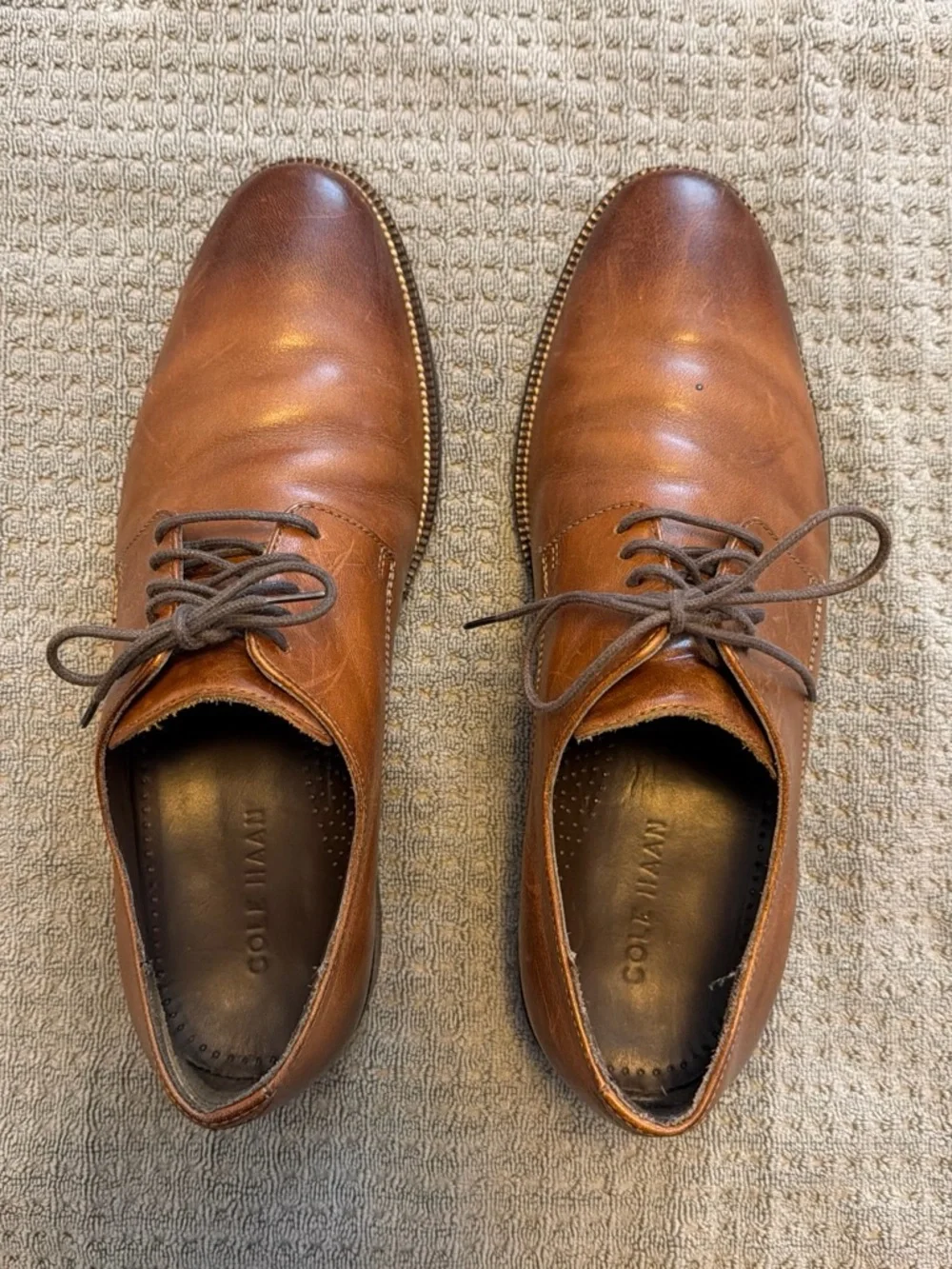 Cole Haan Brown Leather Oxfords
